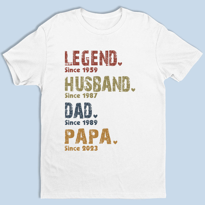 Personalized T-Shirt with Any Text or Names - Father's Day, Birthday Gift For Dad, Grandpa