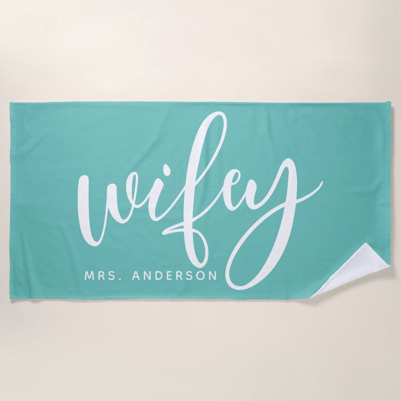 Honeymoon Mr. and Mrs. Beach Towels, Couple Pool Towel, Personalized Beach Towel, Wedding Newlywed Gift, Groom Bachelorette Gift