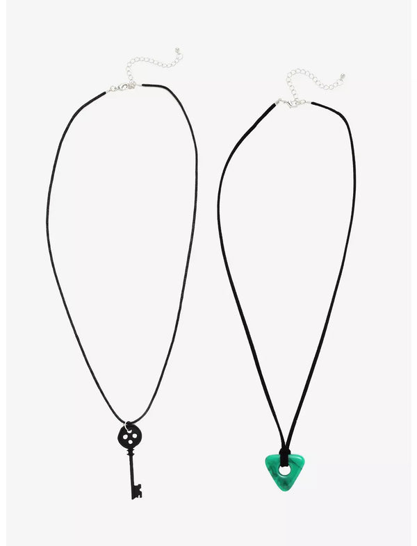 Key & Seeing Stone Necklace Set