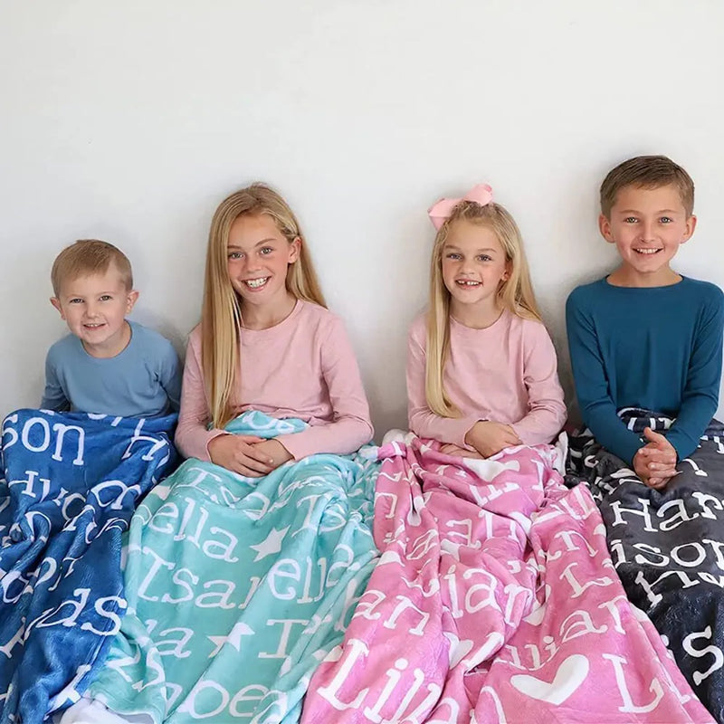 High Quality Super Soft Personalized Name Blanket for All Ages