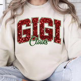 Christmas Glitter GIGI Claus Shirt Sweatshirt