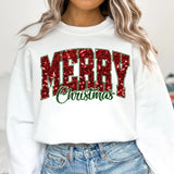 Unisex Glitter Merry Christmas Shirt Sweatshirt