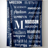 Personalized Name Blanket for Kids - Unique Birthday Gift for Kids Girls Boys and Adults