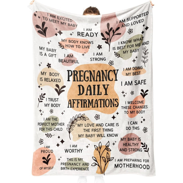 Pregnancy Daily Affirmations - Pregnancy Gifts for Pregnant Mom- Expecting Mom Gift, Mom to Be Gift