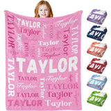 Personalized Blanket with Name - Unique Birthday Gifts for Girls Boys and Adults