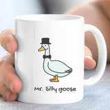 Mrs Mr Silly Goose - Funny Mug for Couples- Bride to be Husband to be Gift for Newlywed Engaged Couples