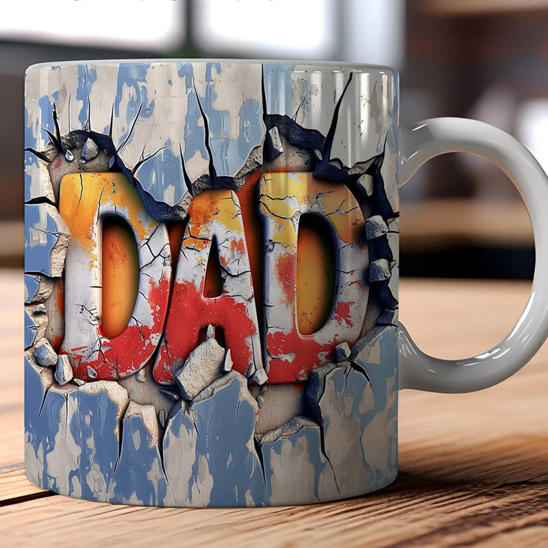 Cool 3D Mug- Gift for Father, Grandfather, Men, Family, Friends, Fathers Day