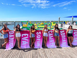 Personalized Name Beach Towel,Custom Gift for Girls Beach Trip,Summer Vacation,Kids Beach Towel,Pool Towel