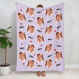 Custom Photo Besties Blanket, Personalized Best Friends Blanket, Custom Name Blanket, Gift For Best Friend, Besties Custom Gifts, BFF Gift