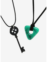 Key & Seeing Stone Necklace Set