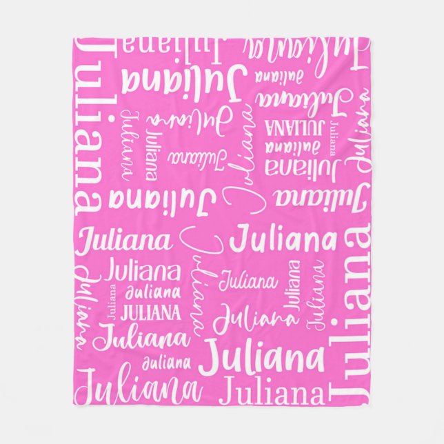 Custom Name Blanket - Personalized Gift for Kids Adults - Unique Baby Shower, Christmas and Birthday Gift