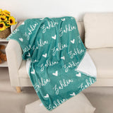 High Quality Super Soft Personalized Name Blanket