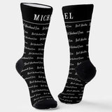 Unisex Custom Name Socks