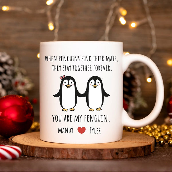 You are my penguin - Personalized Funny Penguins Mug, Gift for her or him, Valentine's Day gift, Gift for girlfriend wife, couple gift