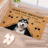 Personalized Pet Photo Doormat - Custom Cat Dog Doormat for Dog Cat Owners - Funny Housewarming Gift for Dog Cat Lovers