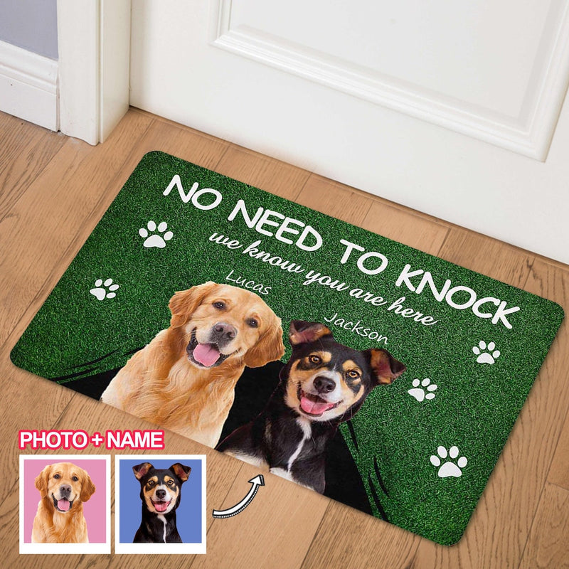 Personalized Pet Photo Doormat - Custom Cat Dog Doormat for Dog Cat Owners - Funny Housewarming Gift for Dog Cat Lovers