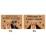 Personalized Pet Photo Doormat - Custom Cat Dog Doormat for Dog Cat Owners - Funny Housewarming Gift for Dog Cat Lovers