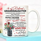 To My Granddaughter Coffee Mug - Personalized Mug with Name From Grandma Mom - Perfect Gift for Granddaughter, Daughter