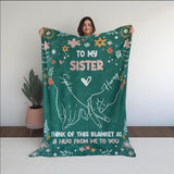 A Hug from Sister Blanket, Personalized Gifts For Sisters Friends