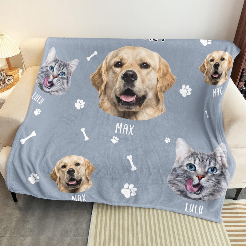 Official Snuggle Blanket - Funny Personalized Pet Blanket With Photo, Dog Memorial Gift, Pet Sympathy Gift, Dog Loss Gift