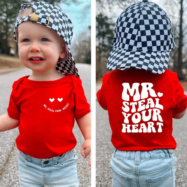 Mr Steal Your Heart, Kids Valentines, Boy Valentine's Day Tee, Toddler Sweatshirt, Valentines Shirt, Valentines Day, Toddler Valentine Gift