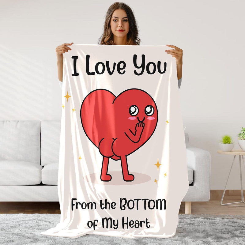 Funny I Love You Blanket, Anniversary Wedding Gifts for Couple, Romantic Gift for Him Her, Valentine's Day Present for Girlfriend Boyfriend