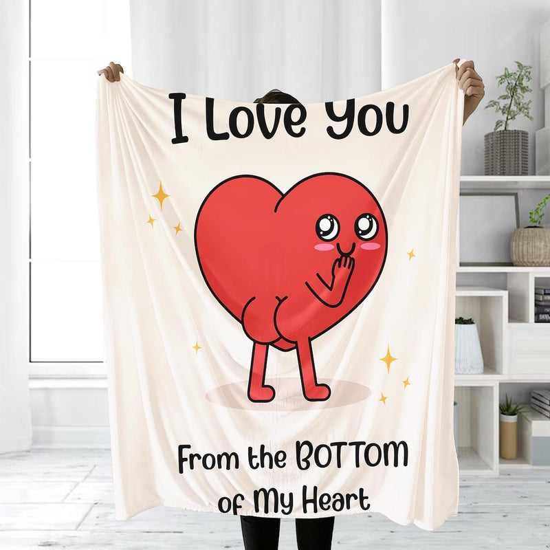 Funny I Love You Blanket, Anniversary Wedding Gifts for Couple, Romantic Gift for Him Her, Valentine's Day Present for Girlfriend Boyfriend