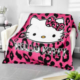 Hello Kitty Leopard Print Super plush extra soft micro-fleece blanket