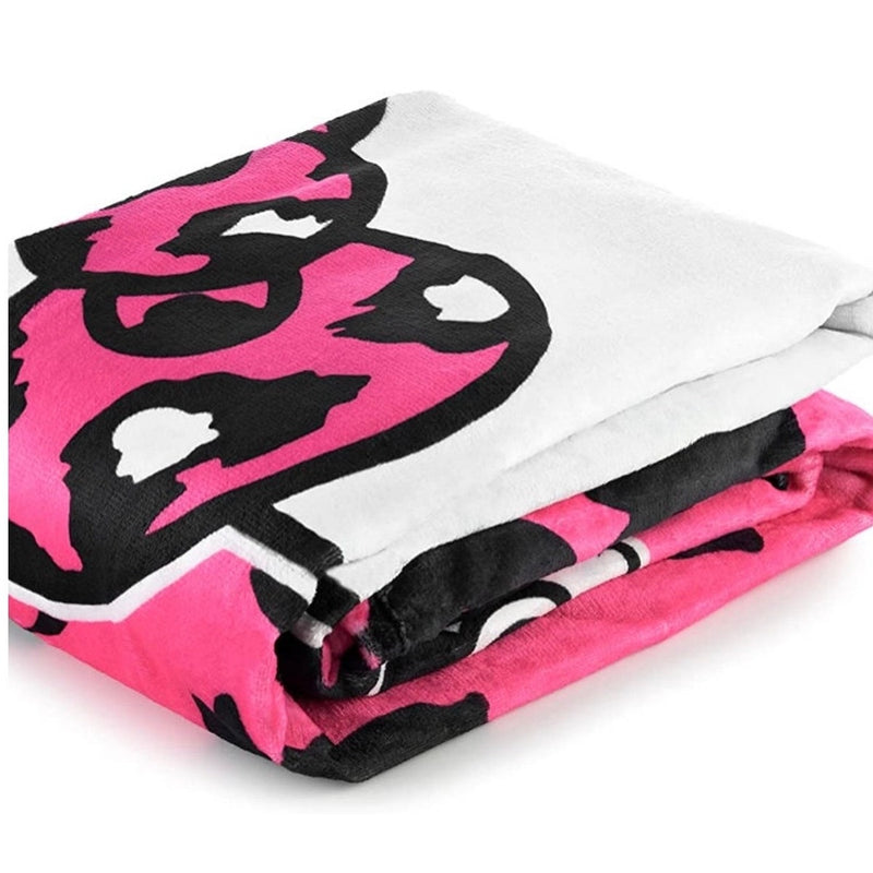 Hello Kitty Leopard Print Super plush extra soft micro-fleece blanket