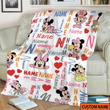 Personalized Name Blanket, Custom Name Birthday Gifts for Kids Adults