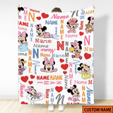 Personalized Name Blanket, Custom Name Birthday Gifts for Kids Adults