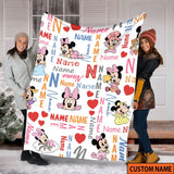 Personalized Name Blanket, Custom Name Birthday Gifts for Kids Adults