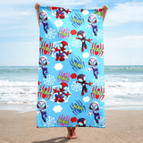 Personalized Name Beach Towel Bath Towel Custom Birthday Vacation Gift