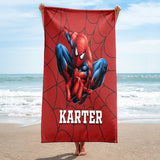 Personalized Name Beach Towel Bath Towel Custom Birthday Vacation Gift