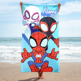 Personalized Name Beach Towel Bath Towel Custom Birthday Vacation Gift