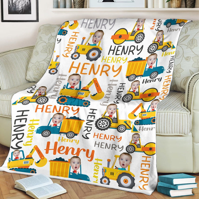 Personalized Cartoon Cars Blanket, Custom Name Pixar Cars Blanket, Lightning McQueen Sally Tow Mater Characters Blanket, Cars Birthday Gifts