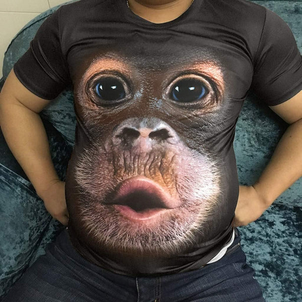 Unisex Funny 3D Monkey T-Shirt