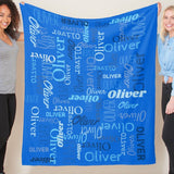 High Quality Super Soft Personalized Name Blanket