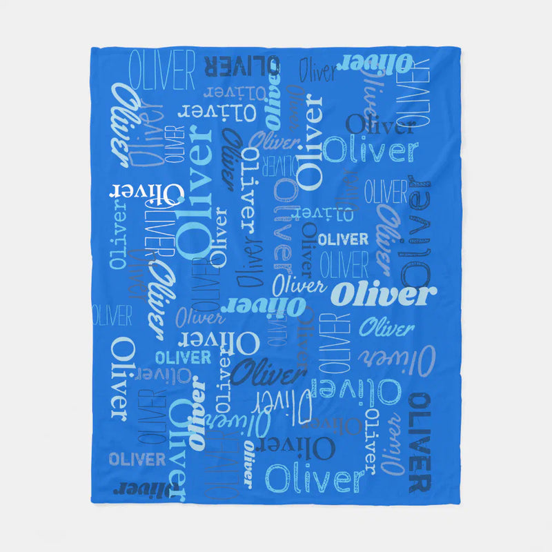 High Quality Super Soft Personalized Name Blanket