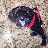 Custom Pet Portrait Phone Case - Gift for dog lover, Dog gift ideas , Dog loss gift