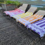 Striped Personalized Beach Towel Bath Towel Pool Towel