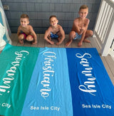 Personalized Name Beach Towel Bath Towel Pool Towel