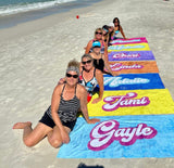 Personalized Name Beach Towel Bath Towel Pool Towel