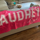 Personalized Name Beach Towel Bath Towel Pool Towel