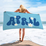 Personalized Name Beach Bath Pool Towel-Unique Gift for Family & Team Vacation,Bachelorette Party and Birthday