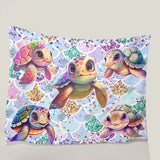 Cute Sea Turtle Mermaid High Quality Super Soft Blanket