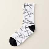 Unisex Custom Name Socks