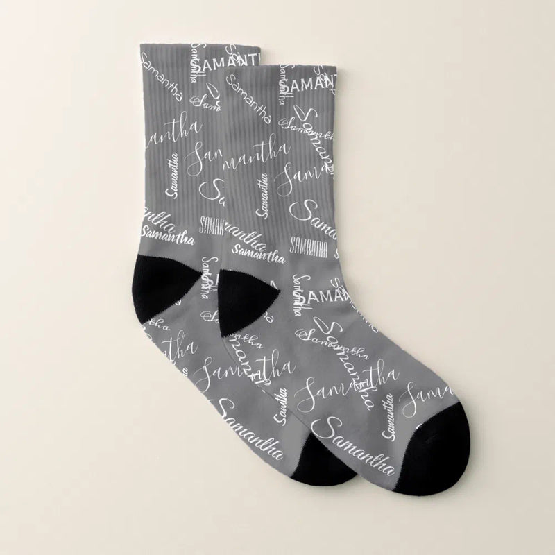 Unisex Custom Name Socks