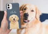 Custom Pet Portrait Phone Case - Gift for dog lover, Dog gift ideas , Dog loss gift