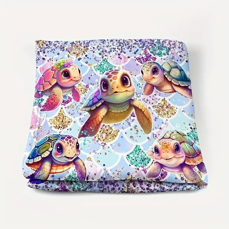 Cute Sea Turtle Mermaid High Quality Super Soft Blanket